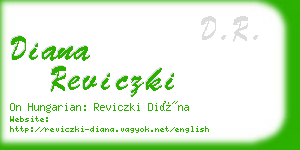 diana reviczki business card